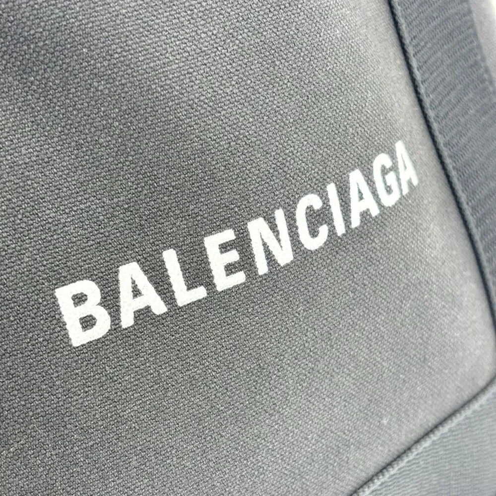 Balenciaga Navy Cabas XS Canvas Tote Bag Black